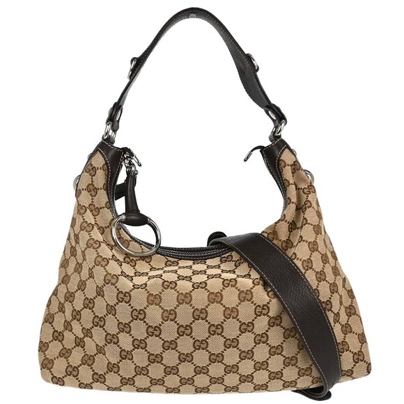 Gucci Handbags - Gucci Horsebit Hobo GG Canvas Mini